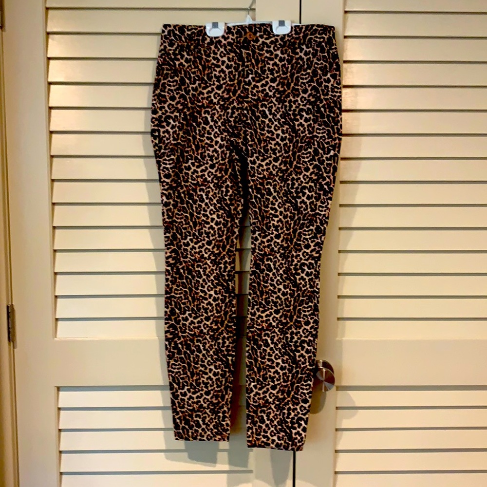 Inc leopard print Jean
